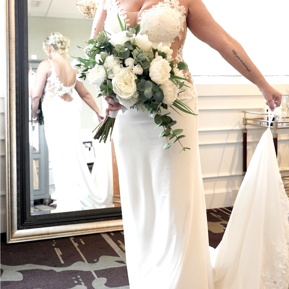 Elegant White Wedding Dress made in Poland